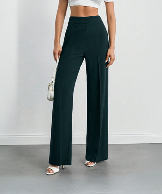 NUCOUTHS the style you love Regular Fit Women Green Trousers