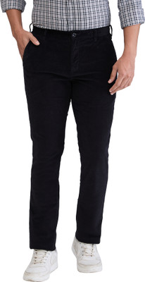 COLORPLUS Slim Fit Men Black Trousers