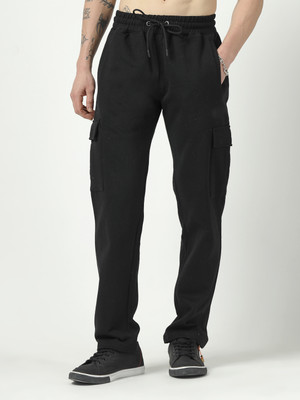 Unifringe Regular Fit Men Black Trousers