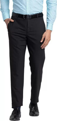 Blends Trendz Slim Fit Men Black Trousers
