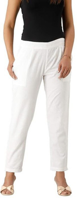 THE INDIA STYLE Slim Fit Women Black Trousers