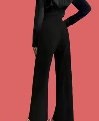 Dervishi Regular Fit Women Black Trousers