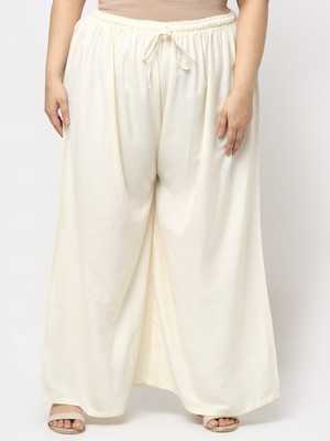 STYLE PREZONE Relaxed Women Cream Trousers