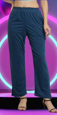 CANIDAE Regular Fit Women Light Blue Trousers