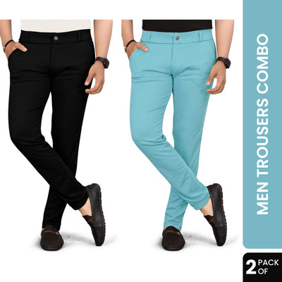 Zonoti Regular Fit Men Light Blue Trousers