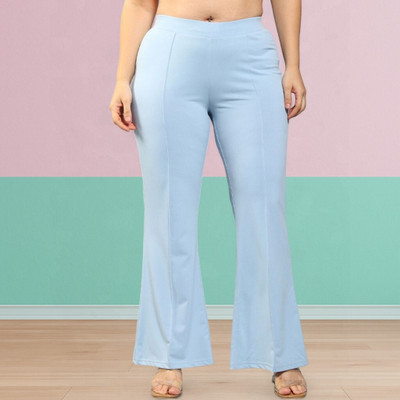 nitafashion Loose Fit Women Light Blue Trousers