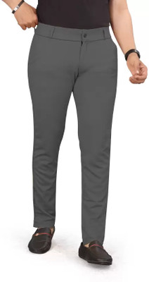 LEBOWSKI Regular Fit Men Grey Trousers