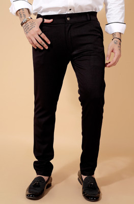 GAUMUKHI Creation Regular Fit Men Black Trousers