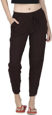 Laasa Sports Regular Fit Women Brown Trousers
