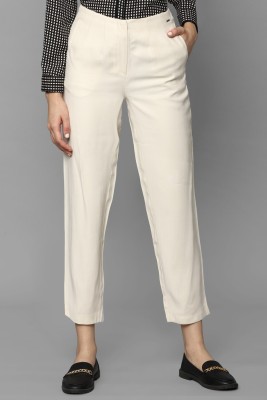 Allen Solly Regular Fit Women Cream Trousers