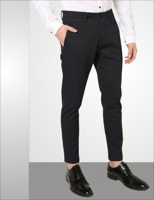 GANGSTR Regular Fit Men Black Trousers