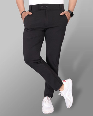 ynam Regular Fit Men Black Trousers
