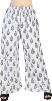 HouseOfCommon Flared Women White Trousers