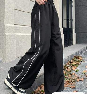 ColorMeGorgeous Loose Fit Women Black Trousers