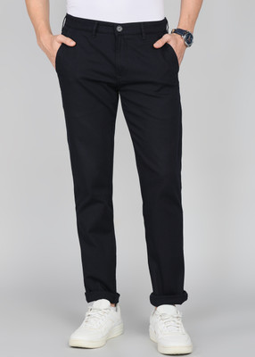 INTEGRITI Slim Fit Men Dark Blue Trousers