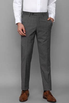 LOUIS PHILIPPE Slim Fit Men Grey Trousers