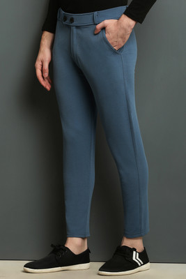 We Perfect Slim Fit Men Blue Trousers