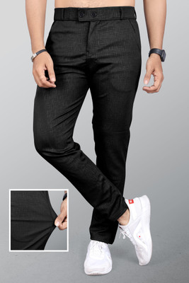 INDICLUB Relaxed Men Black Trousers