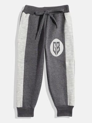 Here&Now X Game Begins Regular Fit Boys Grey Trousers