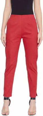 ARCADIAN THREADS Regular Fit Women Red Trousers