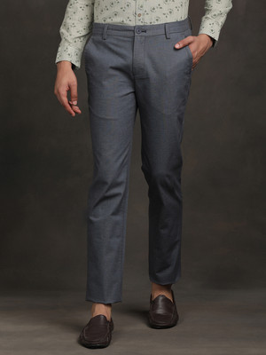 TURTLE Skinny Fit Men Grey Trousers