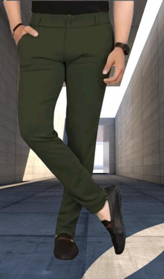 Nitya TrackP Regular Fit Men Green Trousers