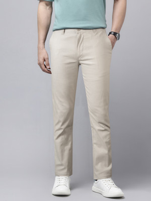 JUST BLACK Relaxed Men Beige Trousers