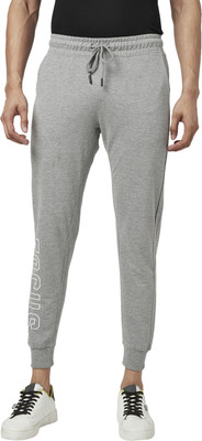 PEOPLE Colorblock Men Grey Track Pants