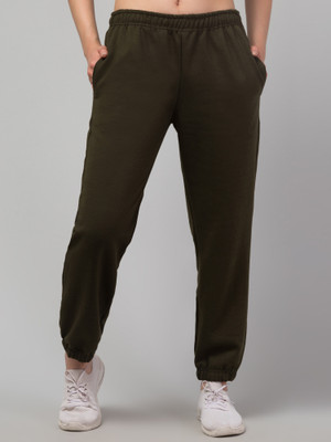 HouseOfCommon Relaxed Women Dark Green Trousers