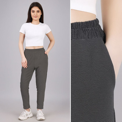 NVELIS Regular Fit Women Grey Trousers