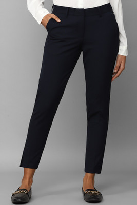 Allen Solly Regular Fit Women Dark Blue Trousers