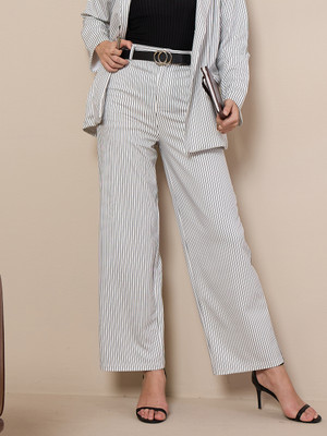 SASSAFRAS worklyf Regular Fit Women White Trousers