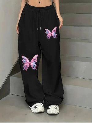 ERAWORLD Straight Fit Women Black Trousers
