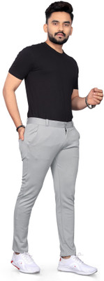 ALVINENTERPRISE Slim Fit Men Grey Trousers