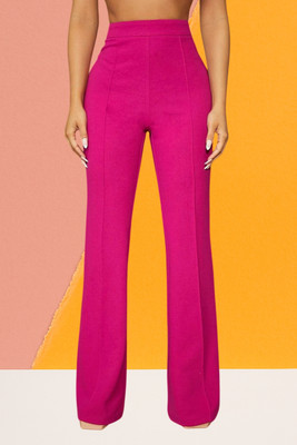 SKD TRENDZ Comfort Fit, Regular Fit Women Pink Trousers