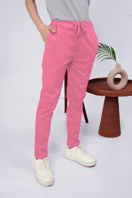 Larqi Regular Fit Women Pink Trousers