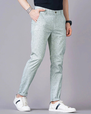 FUBAR Slim Fit Men Light Green Trousers
