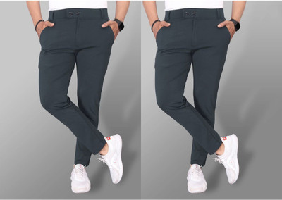 KENDORE Slim Fit Men Multicolor Trousers
