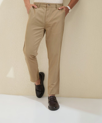 HIGHLANDER Tapered Men Khaki Trousers