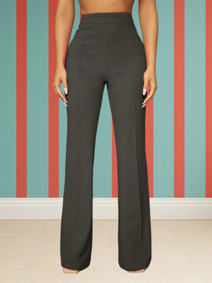 Anitafashion Loose Fit Women Grey Trousers