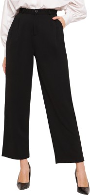 Martini Relaxed Women Black Trousers