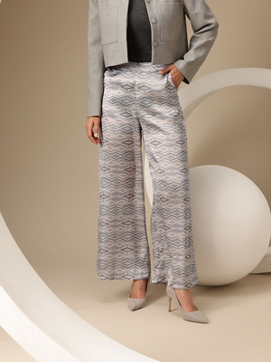 CHEMISTRY Regular Fit Women Grey Trousers