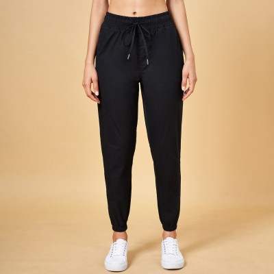 Honey By Pantaloons Relaxed Women Black Trousers