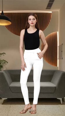 DTR FASHION Loose Fit Women White Trousers