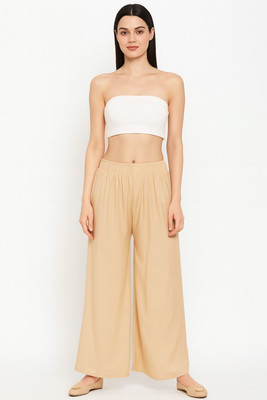 CMUNIQUECREATION Flared Women Beige Trousers