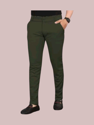 NG SPORTS Regular Fit Men Green Trousers