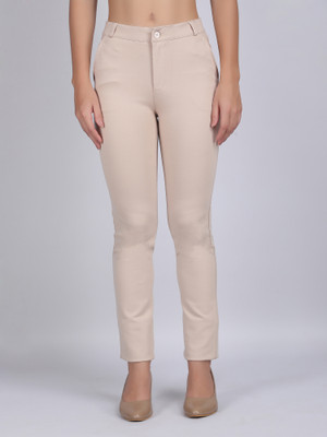 Blue Ronin Regular Fit Women Beige Trousers