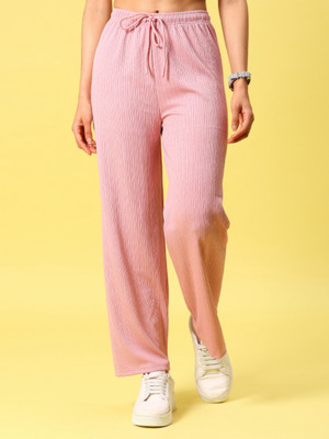 V-MART Regular Fit Women Pink Trousers