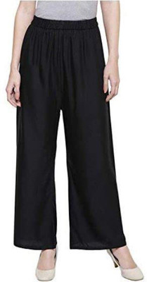 sujata fashion Relaxed Women Black Trousers