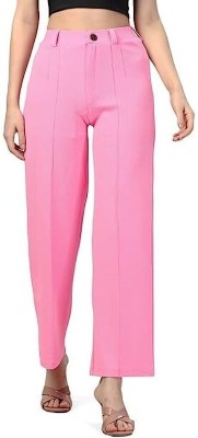 nayna fashion Comfort Fit Women Beige Trousers